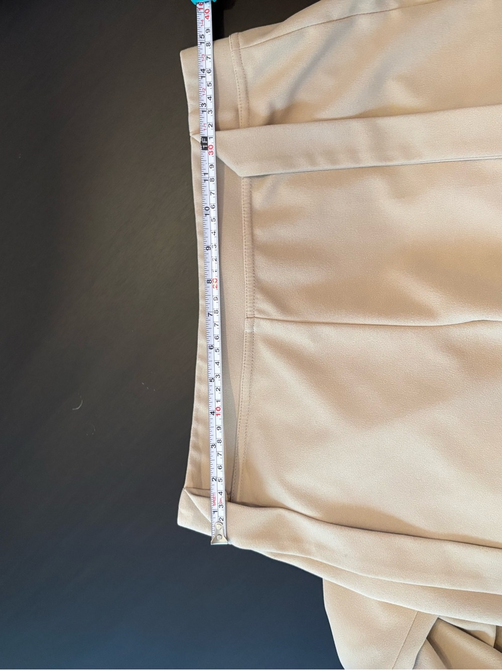 Calvin Klein Chic High-Rise Wide Leg Pants in Beige - Picture 4 of 6
